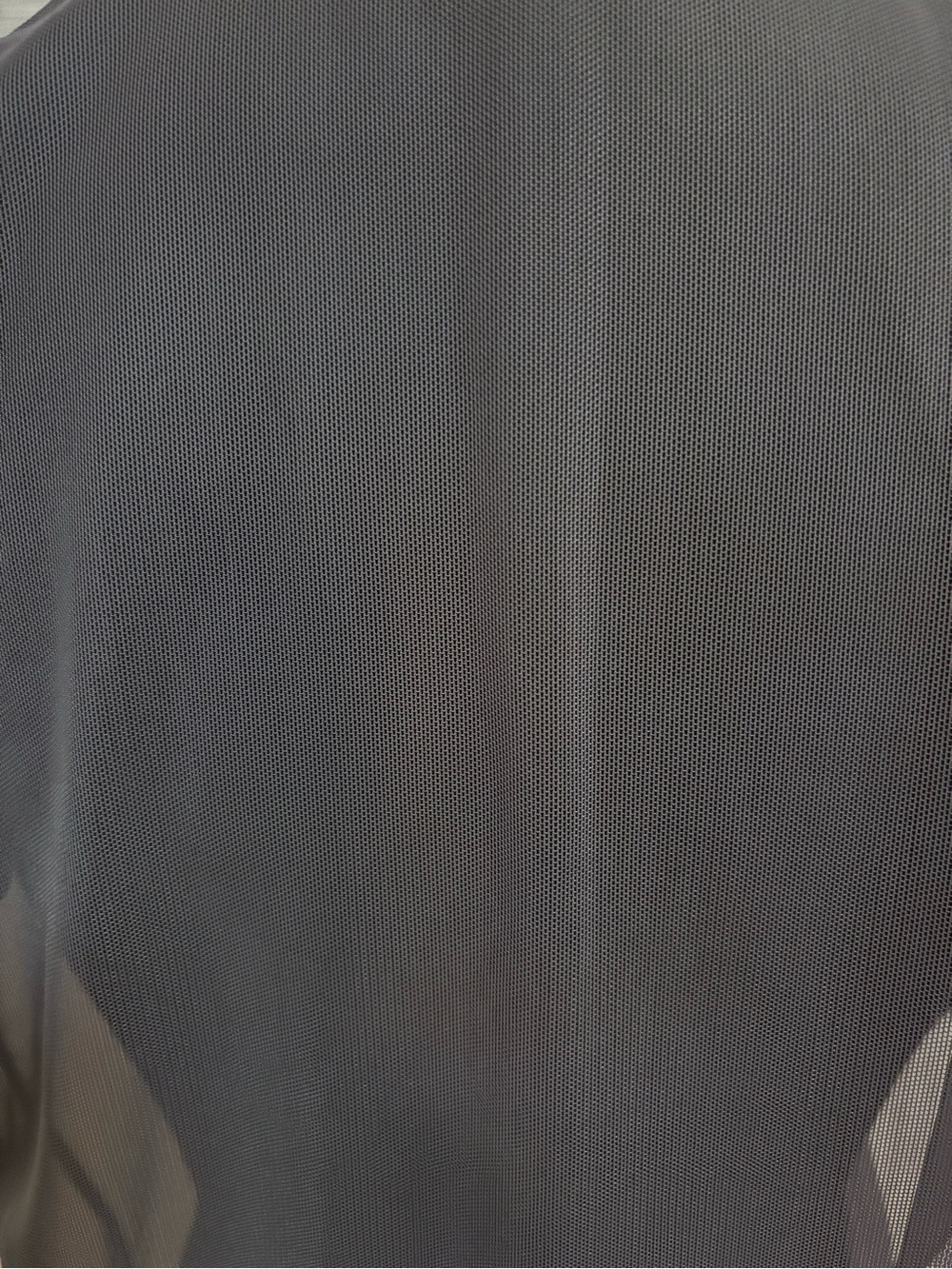 Oak + Fort Sheer Grey Mesh Crewneck T-Shirt Grunge Rave - Size Small - Picture 7 of 16